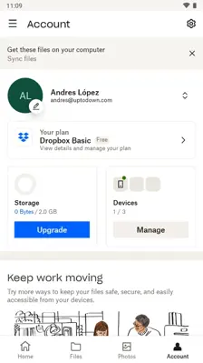 Dropbox android App screenshot 4